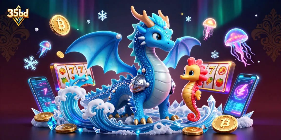 Engage with 35bd in an exhilarating slot adventure featuring animated casino elements.