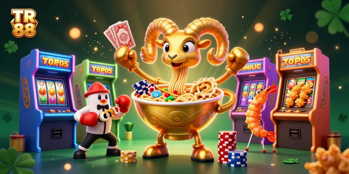 Engage in exciting TR 88 slots with vibrant characters and dynamic gaming elements.