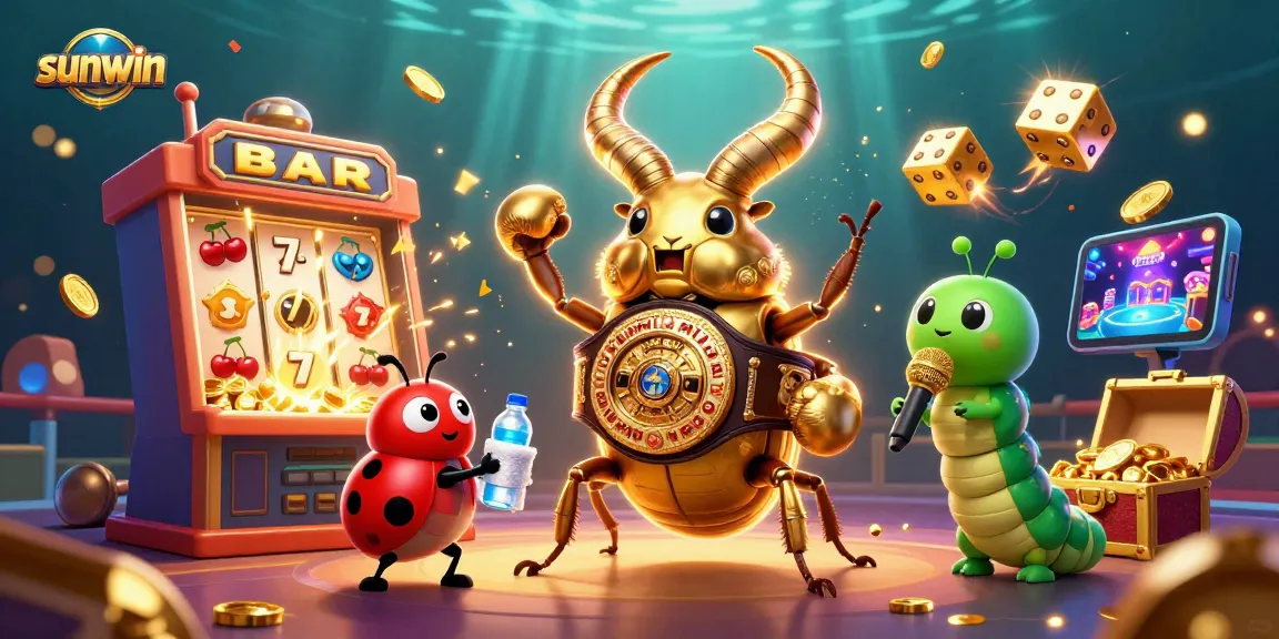 Engage in thrilling casino games at sunwin with neon graphics, jackpot scenes, and vibrant game elements.
